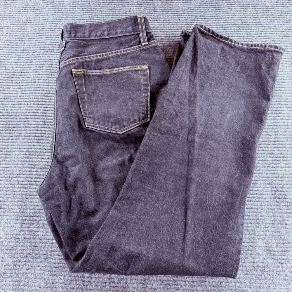 SLVRLAKE Jeans Womens 31 Black High Rise Straight Leg Premium Denim